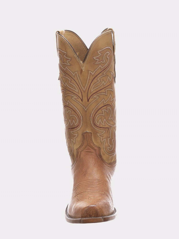 Lucchese N1160.74 Mens NATHAN Smooth Ostrich Cowboy Boots Barnwood side. If you need any assistance with this item or the purchase of this item please call us at five six one seven four eight eight eight zero one Monday through Saturday 10:00a.m EST to 8:00 p.m EST