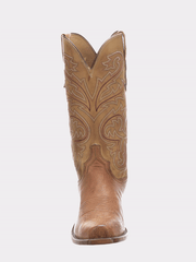 Lucchese N1160.74 Mens NATHAN Smooth Ostrich Cowboy Boots Barnwood front. If you need any assistance with this item or the purchase of this item please call us at five six one seven four eight eight eight zero one Monday through Saturday 10:00a.m EST to 8:00 p.m EST