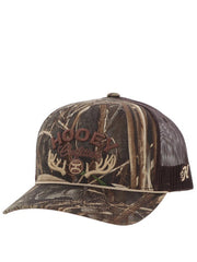 Hooey 6027T-BRCA OUTFITTERS Mid Profile Hat Realtree Camo Brown side / front view. If you need any assistance with this item or the purchase of this item please call us at five six one seven four eight eight eight zero one Monday through Saturday 10:00a.m EST to 8:00 p.m EST