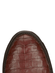 Tony Lama DR5260 Mens Tremaine Caiman Boot Cognac toe view. If you need any assistance with this item or the purchase of this item please call us at five six one seven four eight eight eight zero one Monday through Saturday 10:00a.m EST to 8:00 p.m EST
