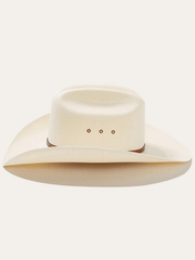 Stetson SSHYWD-664281 HAYWOOD 10X Straw Cowboy Hat Natural side view. If you need any assistance with this item or the purchase of this item please call us at five six one seven four eight eight eight zero one Monday through Saturday 10:00a.m EST to 8:00 p.m EST