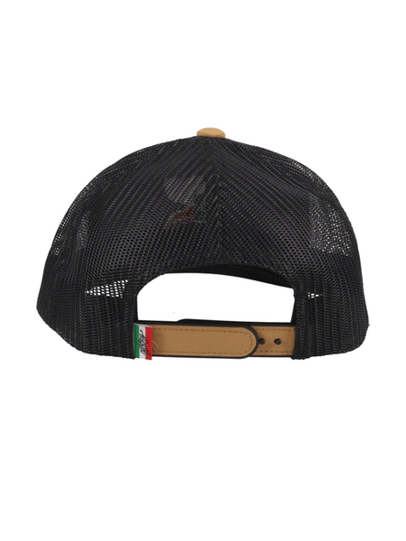 Hooey 2118T-TNBK BOQUILLAS High Profile Snapback Trucker Hat Black And Tan back view. If you need any assistance with this item or the purchase of this item please call us at five six one seven four eight eight eight zero one Monday through Saturday 10:00a.m EST to 8:00 p.m EST