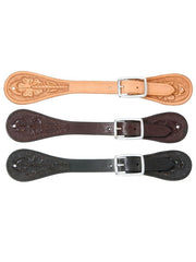 Tough 1 78-3530 Royal King Floral Stamp Spur Leather Straps front view all colors. If you need any assistance with this item or the purchase of this item please call us at five six one seven four eight eight eight zero one Monday through Saturday 10:00a.m EST to 8:00 p.m EST