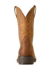 Ariat 10046982 Mens Ridgeback Western Boot Oily Distressed Tan back view. If you need any assistance with this item or the purchase of this item please call us at five six one seven four eight eight eight zero one Monday through Saturday 10:00a.m EST to 8:00 p.m EST