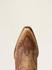 Ariat 10051170 Womens Chandler Western Boot Naturally Distressed Brown toe view. If you need any assistance with this item or the purchase of this item please call us at five six one seven four eight eight eight zero one Monday through Saturday 10:00a.m EST to 8:00 p.m EST