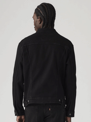 Levi's 723340223 Mens Trucker Jacket Last Night Blacks back view. If you need any assistance with this item or the purchase of this item please call us at five six one seven four eight eight eight zero one Monday through Saturday 10:00a.m EST to 8:00 p.m EST