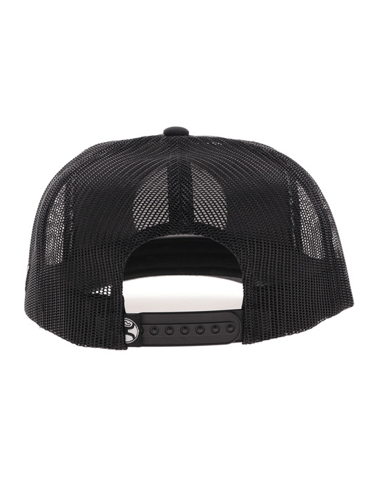 Hooey 2526T-CHBK QUANAH 5 Panel Snapback Trucker Hat Charcoal Black back view. If you need any assistance with this item or the purchase of this item please call us at five six one seven four eight eight eight zero one Monday through Saturday 10:00a.m EST to 8:00 p.m EST