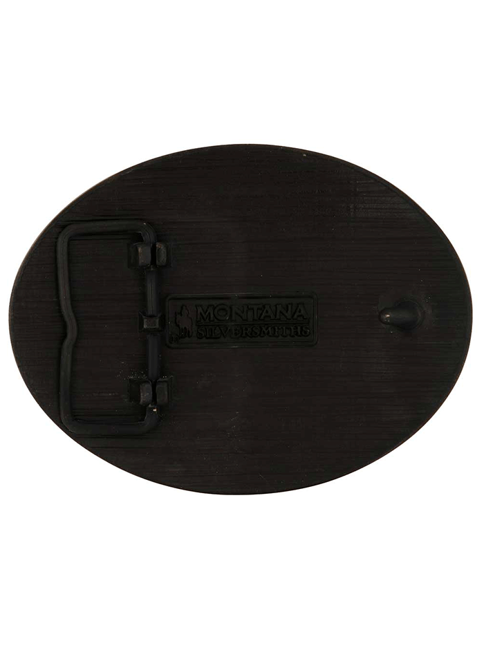 Montana Silversmiths 60811CANC Canadian Heritage Attitude Buckle Brass front view. If you need any assistance with this item or the purchase of this item please call us at five six one seven four eight eight eight zero one Monday through Saturday 10:00a.m EST to 8:00 p.m EST