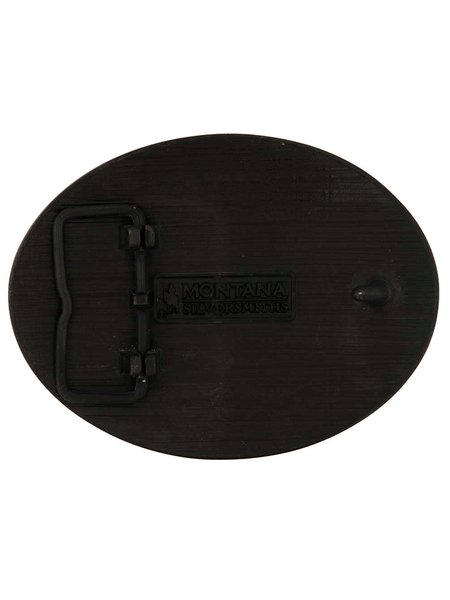 Montana Silversmiths 60811CANC Canadian Heritage Attitude Buckle Brass back view. If you need any assistance with this item or the purchase of this item please call us at five six one seven four eight eight eight zero one Monday through Saturday 10:00a.m EST to 8:00 p.m EST