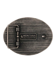 Montana Silversmiths A1014P Freedom's Majesty Attitude Buckle Antique Silver back view. If you need any assistance with this item or the purchase of this item please call us at five six one seven four eight eight eight zero one Monday through Saturday 10:00a.m EST to 8:00 p.m EST