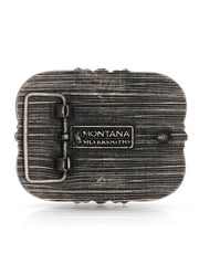 Montana Silversmiths A1034S Soaring Freedom Buckle Antique Silver back view. If you need any assistance with this item or the purchase of this item please call us at five six one seven four eight eight eight zero one Monday through Saturday 10:00a.m EST to 8:00 p.m EST