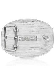 Montana Silversmiths A1047M Western Initial Buckle Silver And Gold back view. If you need any assistance with this item or the purchase of this item please call us at five six one seven four eight eight eight zero one Monday through Saturday 10:00a.m EST to 8:00 p.m EST
