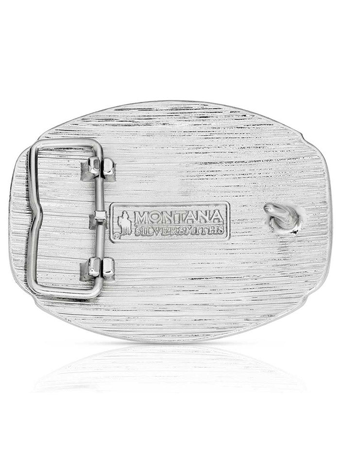 Montana Silversmiths A1047T Western Initial Buckle Silver And Gold front view. If you need any assistance with this item or the purchase of this item please call us at five six one seven four eight eight eight zero one Monday through Saturday 10:00a.m EST to 8:00 p.m EST