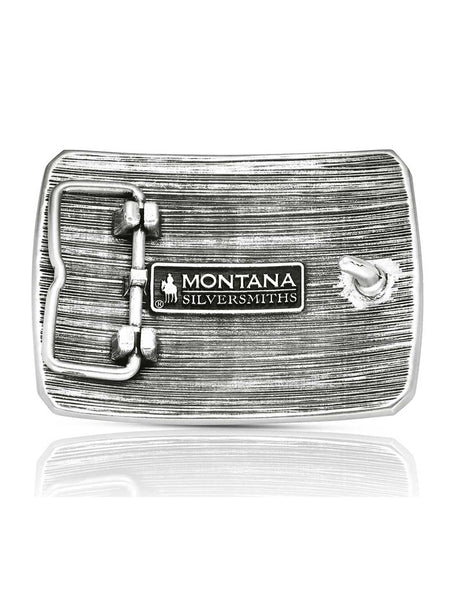 Montana Silversmiths A1062P Independent Since 1776 Buckle Gold And Silver back view. If you need any assistance with this item or the purchase of this item please call us at five six one seven four eight eight eight zero one Monday through Saturday 10:00a.m EST to 8:00 p.m EST