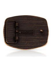 Montana Silversmiths A1088C Sentinel Buckle Bronze back view. If you need any assistance with this item or the purchase of this item please call us at five six one seven four eight eight eight zero one Monday through Saturday 10:00a.m EST to 8:00 p.m EST
