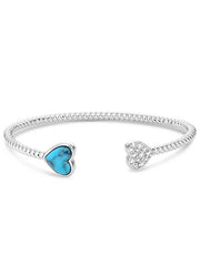 Montana Silversmiths BC6230 Womens Moonlit Love Bracelet Silver front view. If you need any assistance with this item or the purchase of this item please call us at five six one seven four eight eight eight zero one Monday through Saturday 10:00a.m EST to 8:00 p.m EST
