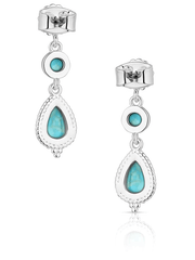 Montana Silversmiths ER6107 Womens Desert Bloom Earrings Silver back view. If you need any assistance with this item or the purchase of this item please call us at five six one seven four eight eight eight zero one Monday through Saturday 10:00a.m EST to 8:00 p.m EST