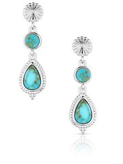 Montana Silversmiths ER6107 Womens Desert Bloom Earrings Silver front view. If you need any assistance with this item or the purchase of this item please call us at five six one seven four eight eight eight zero one Monday through Saturday 10:00a.m EST to 8:00 p.m EST