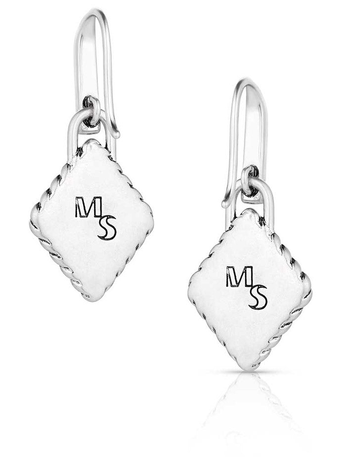 Montana Silversmiths ER6127 Womens High Noon Cobblestone Earrings Turquoise Silver front view. If you need any assistance with this item or the purchase of this item please call us at five six one seven four eight eight eight zero one Monday through Saturday 10:00a.m EST to 8:00 p.m EST
