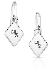 Montana Silversmiths ER6127 Womens High Noon Cobblestone Earrings Turquoise Silver back view. If you need any assistance with this item or the purchase of this item please call us at five six one seven four eight eight eight zero one Monday through Saturday 10:00a.m EST to 8:00 p.m EST