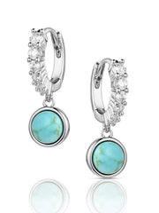 Montana Silversmiths ER6482 Womens Desert Moonlight Earrings Turquoise Silver front view. If you need any assistance with this item or the purchase of this item please call us at five six one seven four eight eight eight zero one Monday through Saturday 10:00a.m EST to 8:00 p.m EST
