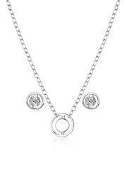 Montana Silversmiths JS6190 Womens Through the Center Jewelry Set Silver And Turquoise back view. If you need any assistance with this item or the purchase of this item please call us at five six one seven four eight eight eight zero one Monday through Saturday 10:00a.m EST to 8:00 p.m EST