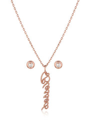 Montana Silversmiths JS6208 Womens So Blessed Jewelry Set Rose Gold back view. If you need any assistance with this item or the purchase of this item please call us at five six one seven four eight eight eight zero one Monday through Saturday 10:00a.m EST to 8:00 p.m EST