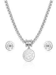 Montana Silversmiths JS6488 Womens Sage Creek Jewelry Set Silver back view. If you need any assistance with this item or the purchase of this item please call us at five six one seven four eight eight eight zero one Monday through Saturday 10:00a.m EST to 8:00 p.m EST