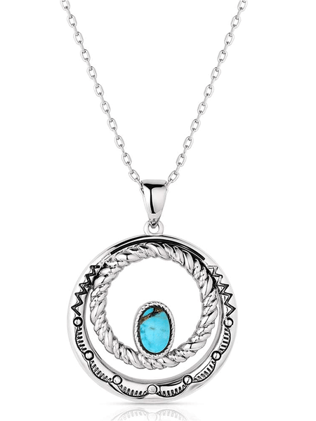 Montana Silversmiths NC6104 Womens Enchanted Soul Necklace Silver front view. If you need any assistance with this item or the purchase of this item please call us at five six one seven four eight eight eight zero one Monday through Saturday 10:00a.m EST to 8:00 p.m EST