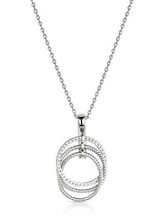 Montana Silversmiths NC6388 Womens Circle the West Necklace Silver back view. If you need any assistance with this item or the purchase of this item please call us at five six one seven four eight eight eight zero one Monday through Saturday 10:00a.m EST to 8:00 p.m EST