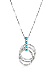 Montana Silversmiths NC6388 Womens Circle the West Necklace Silver front view. If you need any assistance with this item or the purchase of this item please call us at five six one seven four eight eight eight zero one Monday through Saturday 10:00a.m EST to 8:00 p.m EST
