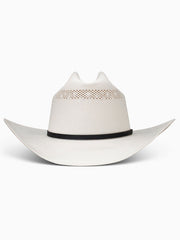 Resistol RSRNRD-304281 RANCH ROAD George Strait Collection 10X Straw Hat Natural back view. If you need any assistance with this item or the purchase of this item please call us at five six one seven four eight eight eight zero one Monday through Saturday 10:00a.m EST to 8:00 p.m EST