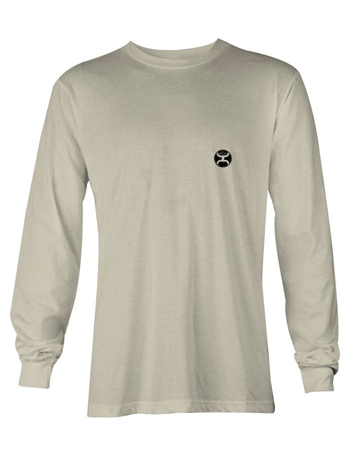 Hooey HT1534CR Sunset Bronc Long Sleeve T-Shirt Cream back view. If you need any assistance with this item or the purchase of this item please call us at five six one seven four eight eight eight zero one Monday through Saturday 10:00a.m EST to 8:00 p.m EST