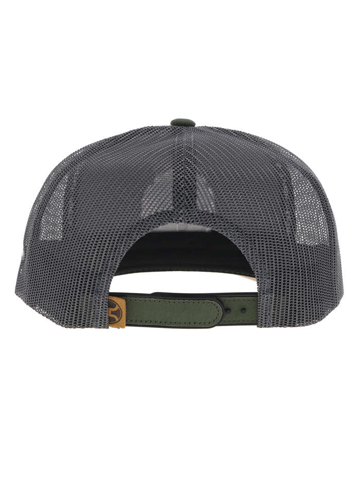 Hooey 2314T-OLGY SPUR High Profile Snapback Trucker Hat Olive And Grey front and side view. If you need any assistance with this item or the purchase of this item please call us at five six one seven four eight eight eight zero one Monday through Saturday 10:00a.m EST to 8:00 p.m EST

