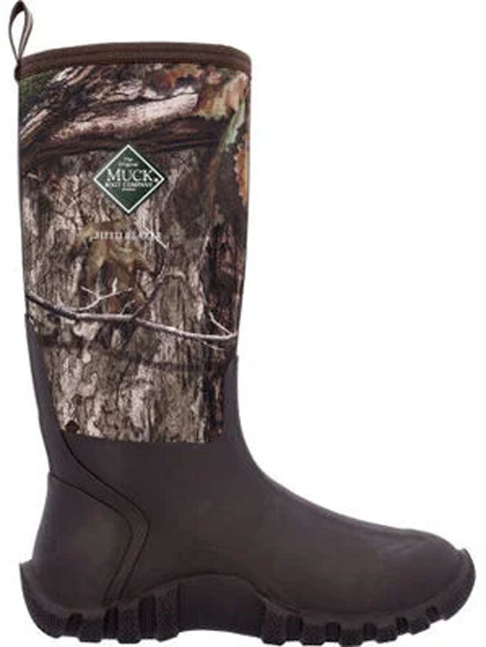 Muck MFBMDNA Mens Mossy Oak Country Dna Fieldblazer Tall Boot Black side / front view. If you need any assistance with this item or the purchase of this item please call us at five six one seven four eight eight eight zero one Monday through Saturday 10:00a.m EST to 8:00 p.m EST