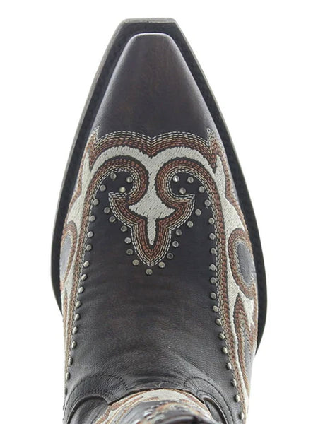 Old Gringo YL635-2 Womens HAVANA Leather Boot Vesuvio Chocolate toe view. If you need any assistance with this item or the purchase of this item please call us at five six one seven four eight eight eight zero one Monday through Saturday 10:00a.m EST to 8:00 p.m EST