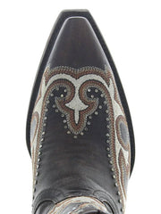 Old Gringo YL635-2 Womens HAVANA Leather Boot Vesuvio Chocolate toe view. If you need any assistance with this item or the purchase of this item please call us at five six one seven four eight eight eight zero one Monday through Saturday 10:00a.m EST to 8:00 p.m EST