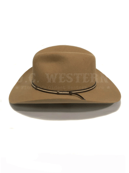 Serratelli GRANDRIVER312PCN 4X Felt Western Hat Pecan  side view. If you need any assistance with this item or the purchase of this item please call us at five six one seven four eight eight eight zero one Monday through Saturday 10:00a.m EST to 8:00 p.m EST