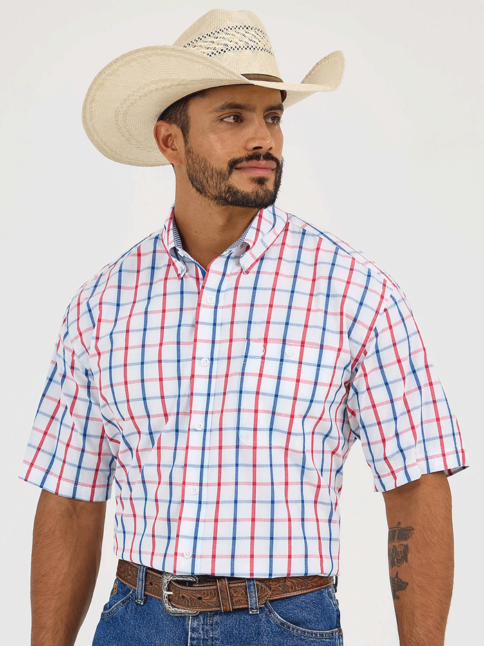 george strait white dress shirt WRANGLER GEORGE STRAIT WHITE PRINT - MENS SHIRT