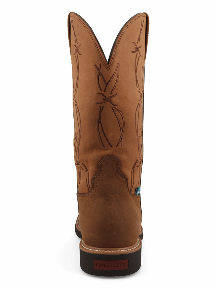 Twisted X MXBW009 Mens Waterproof Western Work Boot Brown front and side view. If you need any assistance with this item or the purchase of this item please call us at five six one seven four eight eight eight zero one Monday through Saturday 10:00a.m EST to 8:00 p.m EST 