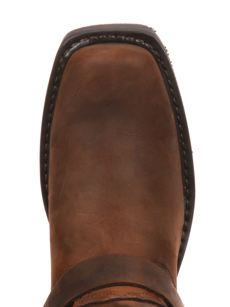Durango DB594 Mens Harness Boot Brown toe view from above. If you need any assistance with this item or the purchase of this item please call us at five six one seven four eight eight eight zero one Monday through Saturday 10:00a.m EST to 8:00 p.m EST