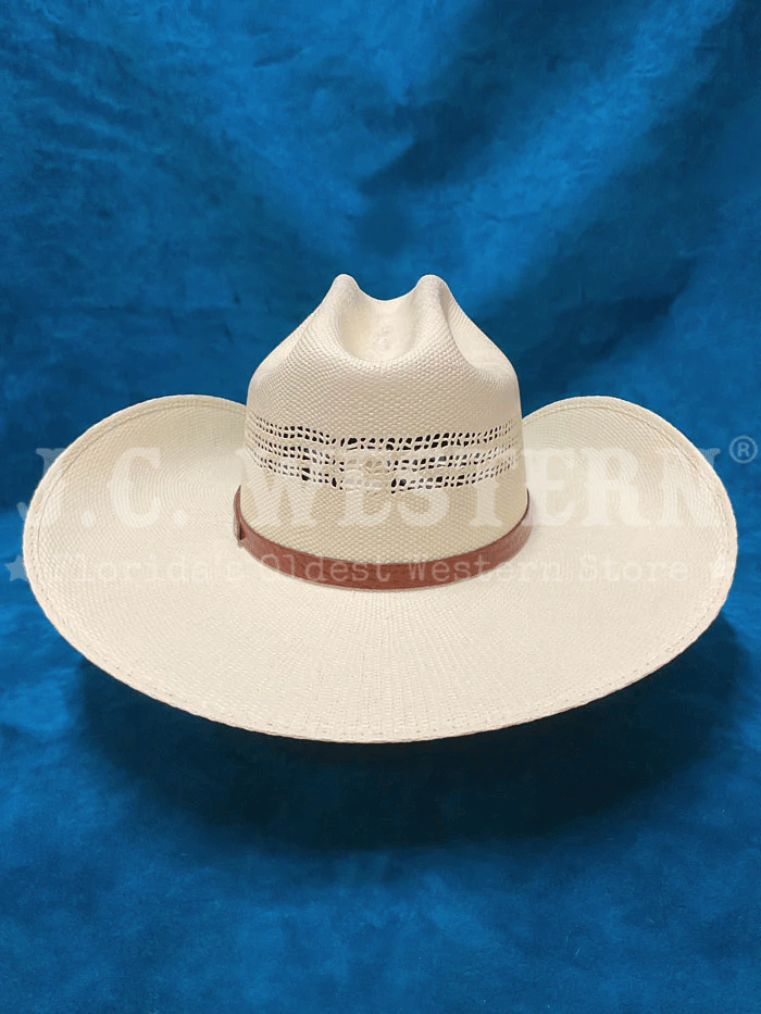 Stetson SSBLLY-734281 BILLY Western Hat Natural side and front view. If you need any assistance with this item or the purchase of this item please call us at five six one seven four eight eight eight zero one Monday through Saturday 10:00a.m EST to 8:00 p.m EST