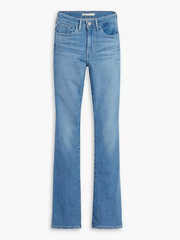 Levi's 187590086 Womens 725 High Rise Bootcut Jeans Tribeca Sun front view without model. If you need any assistance with this item or the purchase of this item please call us at five six one seven four eight eight eight zero one Monday through Saturday 10:00a.m EST to 8:00 p.m EST