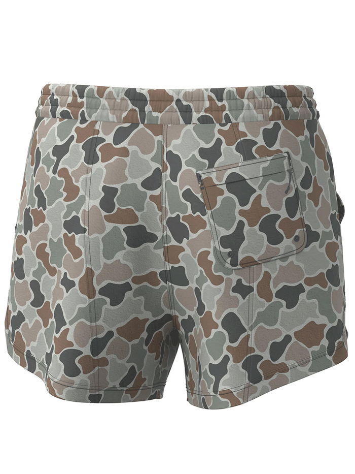 Local Girl Outfitters L5160001-FCF Womens Volley Shorts Forest Camo Flora front view. If you need any assistance with this item or the purchase of this item please call us at five six one seven four eight eight eight zero one Monday through Saturday 10:00a.m EST to 8:00 p.m EST