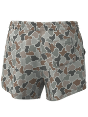Local Girl Outfitters L5160001-FCF Womens Volley Shorts Forest Camo Flora back view. If you need any assistance with this item or the purchase of this item please call us at five six one seven four eight eight eight zero one Monday through Saturday 10:00a.m EST to 8:00 p.m EST