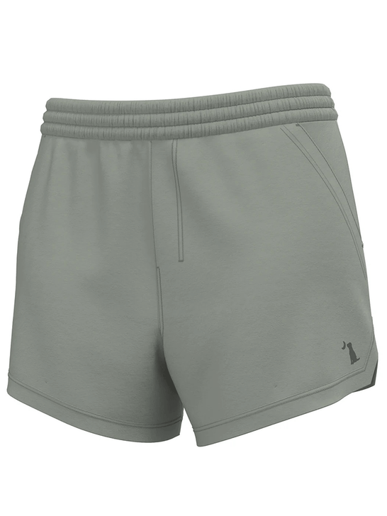 Local Girl Outfitters L5160001-SGE Womens Volley Shorts Sage front view. If you need any assistance with this item or the purchase of this item please call us at five six one seven four eight eight eight zero one Monday through Saturday 10:00a.m EST to 8:00 p.m EST