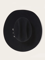 Stetson SFSHAS-724207 SHASTA 10X Premier Felt Western Hat Black top view from above. If you need any assistance with this item or the purchase of this item please call us at five six one seven four eight eight eight zero one Monday through Saturday 10:00a.m EST to 8:00 p.m EST