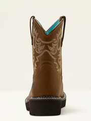 Ariat 10061281 Womens Fatbaby Western Boot Sassy Brown back view. If you need any assistance with this item or the purchase of this item please call us at five six one seven four eight eight eight zero one Monday through Saturday 10:00a.m EST to 8:00 p.m EST
