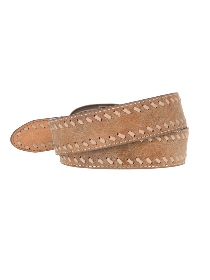 Cowgirls Rock 9621300 Womens Western Lacing Belt Tan front view. If you need any assistance with this item or the purchase of this item please call us at five six one seven four eight eight eight zero one Monday through Saturday 10:00a.m EST to 8:00 p.m EST
