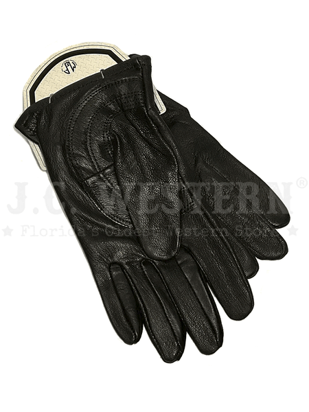 HD Xtreme Work H2110001 Mens Goatskin Leather Gloves Black palm view. If you need any assistance with this item or the purchase of this item please call us at five six one seven four eight eight eight zero one Monday through Saturday 10:00a.m EST to 8:00 p.m EST
